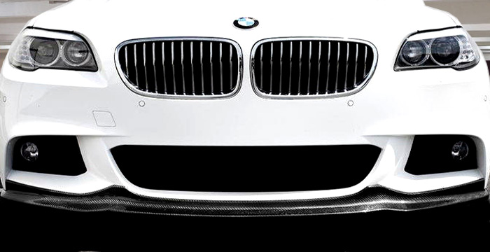 Custom BMW 5 Series  Sedan Front Add-on Lip (2011 - 2013) - $690.00 (Part #BM-035-FA)
